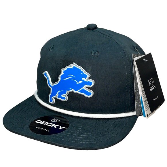 Detroit Lions 3D Classic Rope Hat- Charcoal/ White - Picture 2 of 4